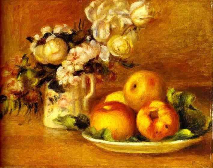 Pierre Auguste Renoir Apples and Flowers (Les pommes et fleurs)
